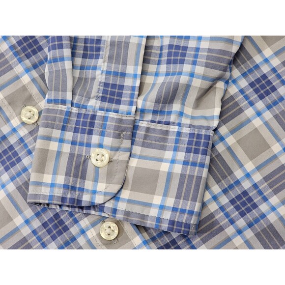 VINEYARD VINES S On-The-Go Nylon‎ Plaid Shirt Button Down Dress Shirt Men's EUC - Picture 4 of 8